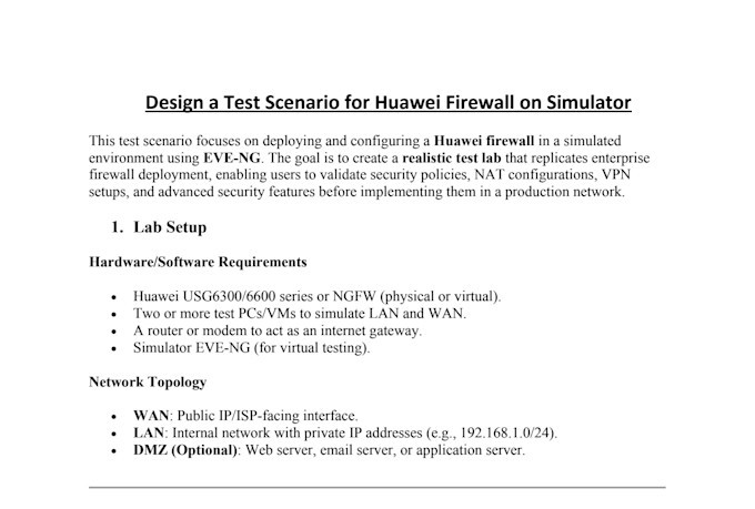 expert in huawei firewall configuration
